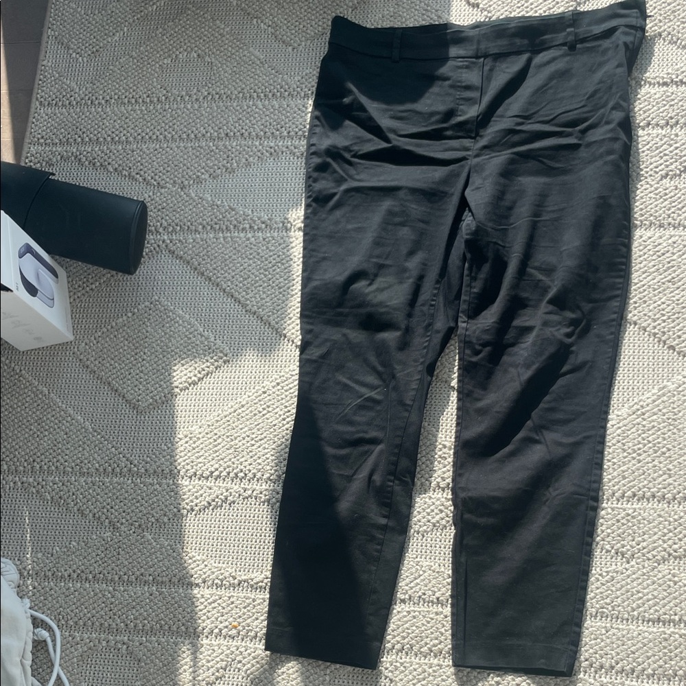 Black Cropped Dress Pants